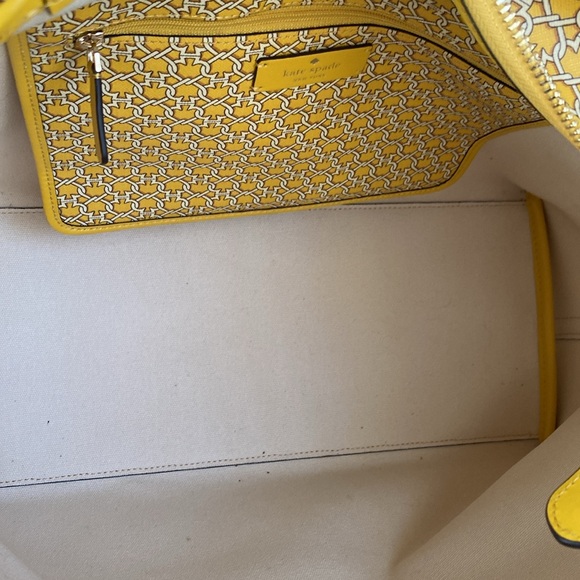 KATE SPADE ♠️ New York 💛YELLOW MULTI💛 SPADE LINK TOTE BAG 🌟LINE NEW🌟 - Picture 13 of 17